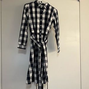 J Crew Plaid Shirt Dress, size 4- barely worn!